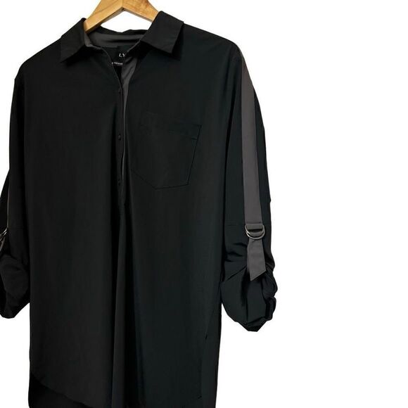 Lysse black button down wrinkle free shirt small - Picture 14 of 14